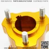 Go Kart Rear Wheel Hub Pair Billet CNC Gold 40mm Axle 6mm Key - Image 2