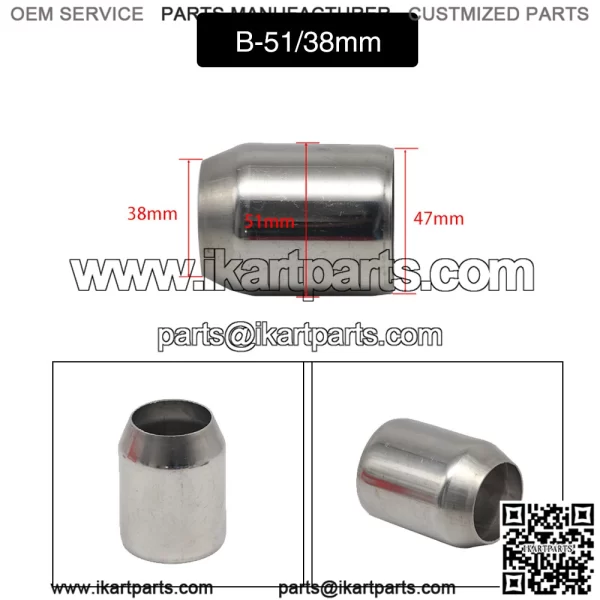 Motorcycle modified exhaust pipe 61MM to 51mm to 38MM transfer interface Scorpio Yoshimura muffler adapter plug - Image 3