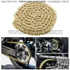 Motorcycle 420 Chain Standard Roller Link Chain Fit for 50cc 70cc 110cc 125cc Dirt Pit Bike ATV Quad Scooter Mini Bike Go Kart