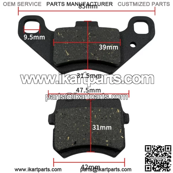 Factory direct sales of motorcycles ATV off-road vehicles UTV accessories ATV front and rear friction disc brake pads cross-border goods - Image 2