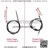 7/8" 22mm Thumb Throttle with Dual Brake Lever with Throttle Cable and Brake Cable Replacement for 2 Stroke 43cc 47cc 49cc 50cc Taotao Mini ATV 4 Wheeler Quad Go Kart - Image 3