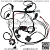 Complete Wiring Harness kit Electrics Wire Loom Assembly with Full Copper Wire For GY6 4-Stroke Four wheelers Engine Type 125cc 150cc Pit Bike Scooter ATV - Image 2