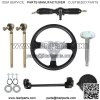 For 110cc Go Kart Cart Steering Wheel Kit Gear Rack Pinion Adjustable Shaft Set - Image 2