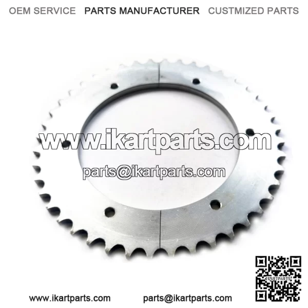 Split Sprocket 40 Chain Pitch for Go Karts and Mini Bikes (44 Tooth) - Image 2