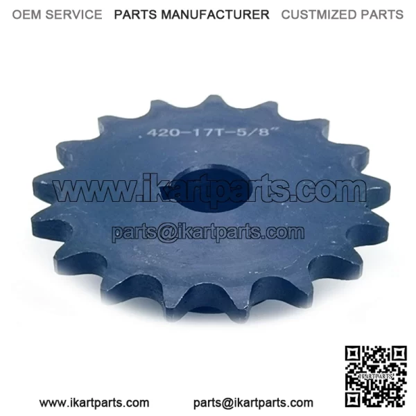 17T jackshaft sprocket #40/41/420 5/8" bore - Image 3
