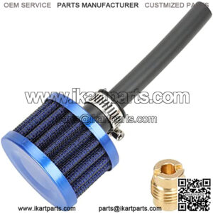 212cc Air Filter Jet Kit Cold Air Intake Filter Breather Turbo Vent Cleaner for Predator 196cc 6.5Hp GX160 GX200 TrailMaster MB200 Baja Warrior MB200 KT196 RB200 Mini Bike Go Kart Engine Blue