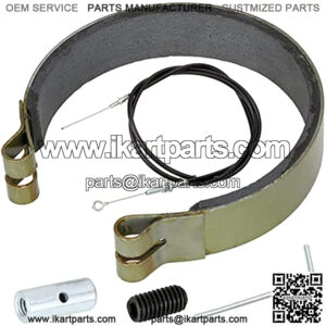 Rear 4" Brake Band Pin Kit with 70"Throttle Cable for Manco Bandit Critter 1492 4316 297 Rotary 484 Azusa 2251-B Yerf-Dog Predator 212cc 420cc 196cc 6.5hp Go Kart Yard Cart Mini Bike ATV