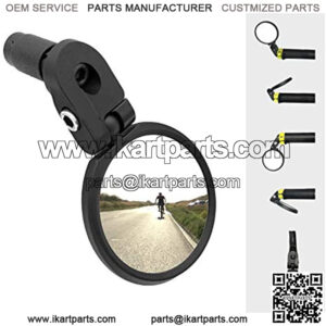 Bar End Bike Mirror, Stainless Steel Lens, Safe Rearview Mirror