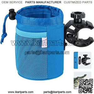 Bike Cup Holder, Oxford Fabric Bicycle Cup Holder with 0.6"-1.75" Alligator Clamp, Cup Holder for Bike, Boat, Canoe, ATV, Motorcycle, Wheelchair, Walker, Scooter, Kayak, Camper, Blue