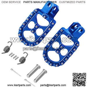 Foot Peg Footpegs Foot Rest Compatible with RM125 RM250 RM250Z RMX250 DR-Z400 DR-Z400E DR-Z400S DR-Z400SM KLX400R Blue
