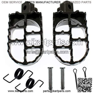 Black Aluminium Foot Pegs Rest Footrest Footpegs XR50 XR50R XR70 XR70R XR80R XR100R CRF50 CRF50F CRF70 CRF70F CRF80 CRF80F  CRF100F KLX110 50cc 70cc 90cc 110cc 125cc Dirt Bike TaoTao Jonway