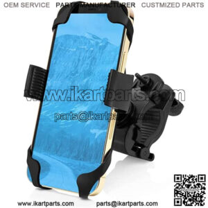 Bike Phone Mount - Adjustable Handlebar of Motorcycle Phone Mount for Electric, Mountain, Scooter, and Dirt Bikes - Bike Phone Holder Compatible w/ iPhone & Android Cell Phones