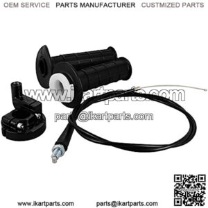 Throttle Handle Grips and Grip Cable for Mini Baja Mb165 Mb200 5.5 6.5hp 196 200cc Doodlebug Bike 50 inch