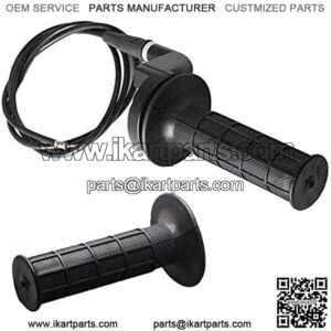 Throttle Handle and Grip Cable Compatible with Baja Mini Bike ATV/ATC Dirt Mb165 Mb200 5.5/6.5hp 196cc 200cc Doodlebug Bike (50 Inch)