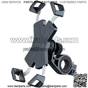 New Bike Phone Mount with Stainless Steel Clamp Arms Anti Shake and Stable 360?? Rotation Bike Accessories/Bike Phone Holder for Any Smartphones GPS Other Devices Between 4 and 7 inches