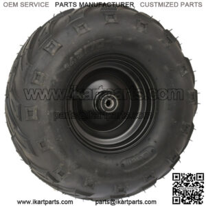 Minibike 6" Front Steel Wheel Assembly, 145x70-6 V Tread