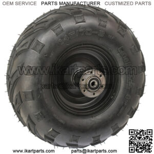 Minibike 6" Rear Steel Wheel Assembly, 145x70-6 V Tread