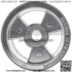 6" Tri-Star Wheel, 4" Wide ( Aluminum )