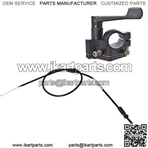 22mm Metal Thumb Throttle Accelerator Cable Control Assembly Replacement for Quad ATV Pit Bike 50cc 70cc 90cc 110cc 125cc