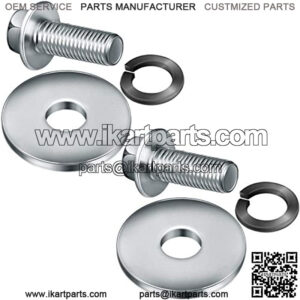 3/4 Inch Go Kart Clutch Bolt Kit Predator Engine Clutch and Lock Washer for Go Kart, Minibike and Kart Engine, Bolts for 10/12 Teeth Clutch Bolt Kit (2 Sets)