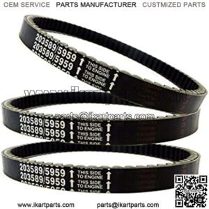 3pcs 30 Series Go Kart Drive Belt Replaces Manco 5959 / Comet 203589