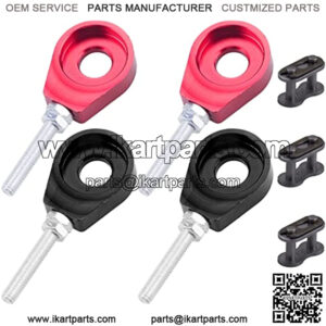 2pcs 12mm Chain Tensioner Adjusters Fit For Honda XR CRF 50 70 Bike Scooter(Red and Black)??