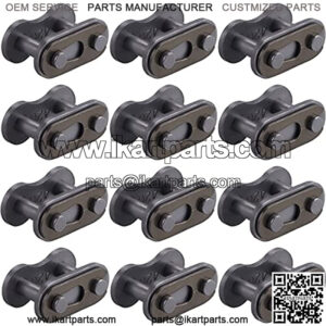420 Roller Chain Master Connector Link fit for 50cc 70cc 90cc 110cc 125cc Dirt Bike Pit ATV Quad Buggy Pack of 12pcs