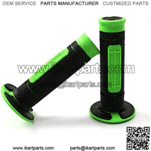 7/8" Hand Grips Throttle Bar Grips for Motorcycle ATV Dirt Pit Bike Motocross Handlebar Grip for Kawasaki KX65 KX85 KX125 KX250 KX250F (Green)
