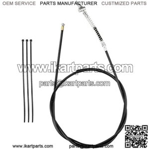172cm 67 inch Rear Drum Brake Cable Line for 196cc 6.5 Hp Baja Heat Warrior Hensim Massimo MB165 MB200 Coleman Trail CT200U CT200U-EX BT200X Yerf-Dog Mini Bike Motorsports ATV Scooter Dirt Bike
