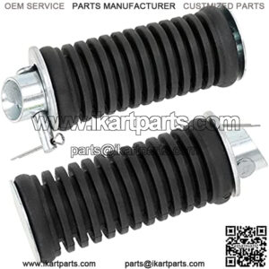 Footpegs foot Rest pedal for 196cc 6.5HP Massimo MB200 Hensim TrailMaster Baja Doodle Bug Blitz Dirt Bug Racer DB30 Heat Warrior MB200 Tomberlin Firehawk Falcon 200 Mini Bike Motorsports 2 Pack