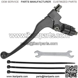 Left Brake Clutch handle Lever perch for 196cc 6.5HP Massimo MB200 Baja Heat Warrior MB165 MB200 Hensim TrailMaster Doodle Bug Blitz Dirt Bug 97cc DB30 Motovox MBX10 MBX11 Mini Bike Motorsports