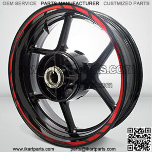 Gloss Red Motorcycle Rim Wheel Decal Accessory Sticker Compatible With MV Agusta Brutale