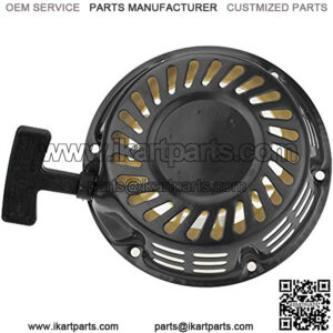 Black Pull Start Recoil Starter for KT-196cc TrailMaster Mini XRS 163cc 80T Go Karts Mini Shark 5.5HP 6.5HP 212CC Motovox MBX20 Mini Bike Parts