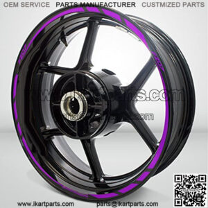 Matte Purple Motorcycle Rim Wheel Decal Accessory Sticker Compatible With Yamaha FZ07