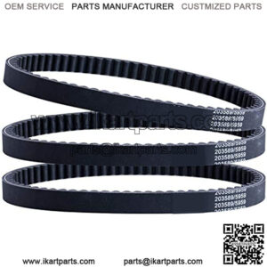 3pcs 30 Series Go Kart Drive Belt Replaces Manco 5959 / Comet 203589??torque converter belt