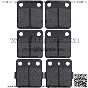 Brake Pads Front/Rear Compatible with Yamah Wolverine 350 Warrior 350 Blaster 200 Banshee 350 Braking for Raptor 125 YFZ350 YFS200 YFM 350 YFS200 YFM125R Kevlar Fiber