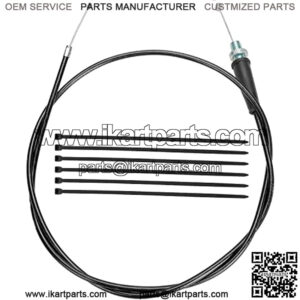 50 inch Throttle Cable for 79cc 80cc 97cc 196cc 200cc 212cc 6.5hp Coleman CT200U CT200U-EX BT200X Baja Warrior MB165 MB200 Doodle Bug DB30 Hensim Massimo Falcon Monster Moto Motovox Mini Bike