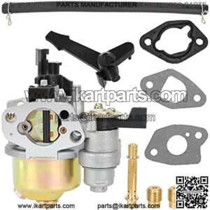 High Performance Upgraded Carburetor Carb Main Jet Kit for Coleman CT200U CT200U-EX CT200U-AC BT200X KT196 Predator 212cc Baja MB200 196cc 6.5hp Powersports Mini Bike Go Kart Small Engine Parts