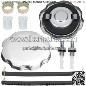 Metal Gas Fuel Tank Cap for Coleman CT200U CT200U-EX GX340 GX390 GX160 GX200 168F Predator 212cc Engine Baja MB200 Massimo Trailmaster 163cc 196cc 6.5hp Motorsports Mini Bike 2 Pack