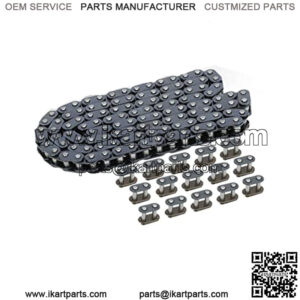 T8F Drive Chain 116 Links for 43cc 47cc 49cc 2-Stroke SSR SX50 Holeshot Coolster SYX Goped MotoTec APC Mini Chopper Super Pocket Dirt Bike 4 Wheeler ATV Quad Scooter Kid Mini Moto Heavy Duty