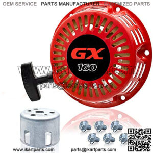 BA5-W02 Pull Recoil Starter Start for 196cc BT200X CT200U Trail CT200U-EX Mini Bike MBX20 TrailMaster MB200 Predator 212cc Baja Hammerhead 80T Go kart