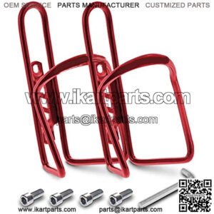 Bike Water Bottle Holder Aluminum Cage, [2X Pack] Bicycle Water Bottle Mount Lightweight for Cycling Fits Any Bike with Easy Installation