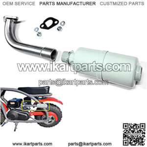 Exhaust with Muffler for: BT200x Mini Bike.