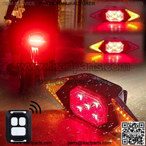 Best Bike Turn Signals Rechargeable Rear Bicycle Light Smart Wireless Remote Control Luces para Bicicleta Waterproof 2022 Brightest Bike Indicators fit Handlebars, Saddle Rears, Cargo Carrier