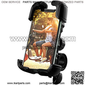 Bicycle Phone Holder, Suitable for Motorcycle, Mountain Bike, Classic Bike, etc., 360?? Universal Adjustable Phone Holder, Compatible with Phone Devices Such as iPhone and Android