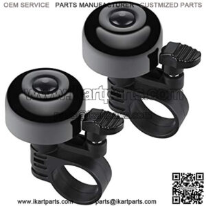 Bike Bell 2 PCS, Loud Crisp Bicycle Bell, Mini Cute Bike Horn for Adults and Kids Bike, Anti-Rust Coating and Sturdy Ring, Perfect for Both Left and Right Hand, Diameter 0.87in