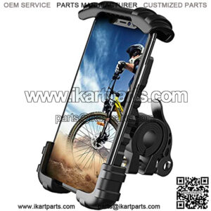 Bike Phone Holder, Motorcycle Phone Mount - Motorcycle Handlebar Cell Phone Clamp, Scooter Phone Clip for Phone 11 / Phone 11 Pro Max, S9, S10 and More 4.7" - 6.8" Cellphone