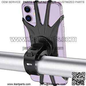 Bike Phone Mount, VUP Universal Bike Cell Phone Holder, 360?? Rotatable, Silicone Bicycle Phone Mount Compatible with iPhone 13/Pro Max/Pro/mini/12/11/Xs/Max/Xr/X/7/8/Plus, 4.0"~6.7" Cellphones