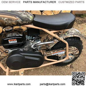 Custom Header Exhaust Straight Pipe fits CT200U-EX CT200-EX Minibike