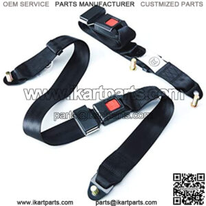 Universal Seatbelt Kit for Golf Cart, Go Kart, UTV, EZGO, Yamaha, Club Car Seat Belt Kit (2 Pack)